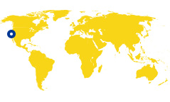 World map showing the projects executed